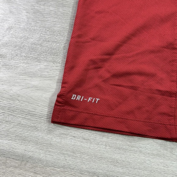 Stanford Cardinal Polo Shirt Mens Large Red Nike Dri Fit Golf Performance - Picture 3 of 11